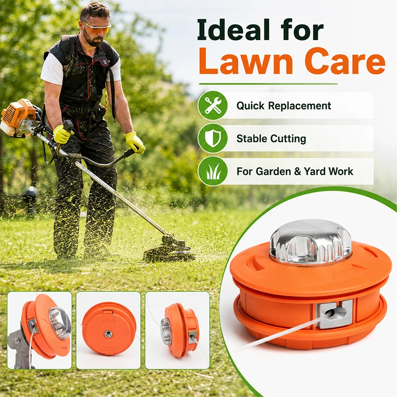 Automatic Lawn Mower Head Weeding Wheel With Aluminum Cover Plastic Thickening Automatic Rope Changing Garden Grass Trimmer Head
Automatic Lawn Mower Head Weeding Wheel With Aluminum Cover Plastic Thickening Automatic Rope Changing Garden Grass Trimmer Head
