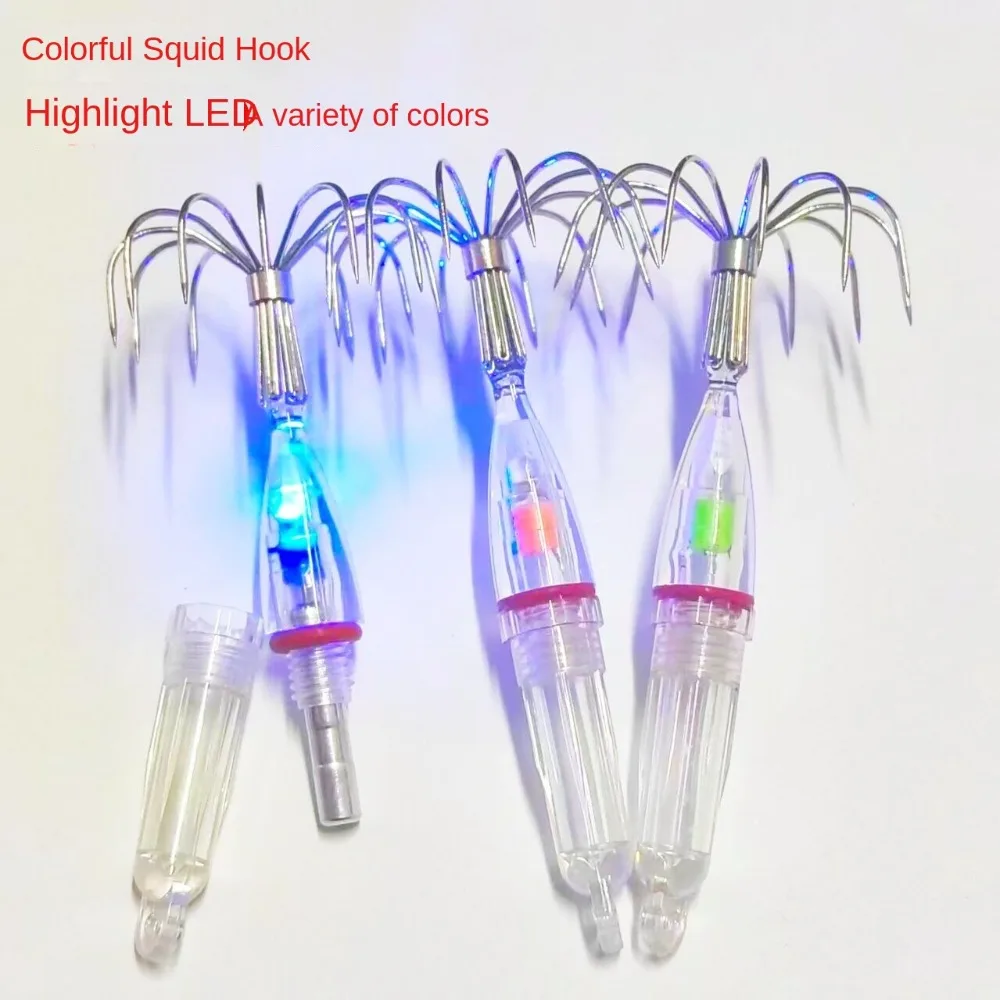Прочный красочный светодиодный светильник для приманки с крючком в форме ромба, ложка для окуня, вспышка, лампа для подводной рыбалки, крючок для кальмара
Прочный красочный светодиодный светильник для приманки с крючком в форме ромба, ложка для окуня, вспышка, лампа для подводной рыбалки, крючок для кальмара
