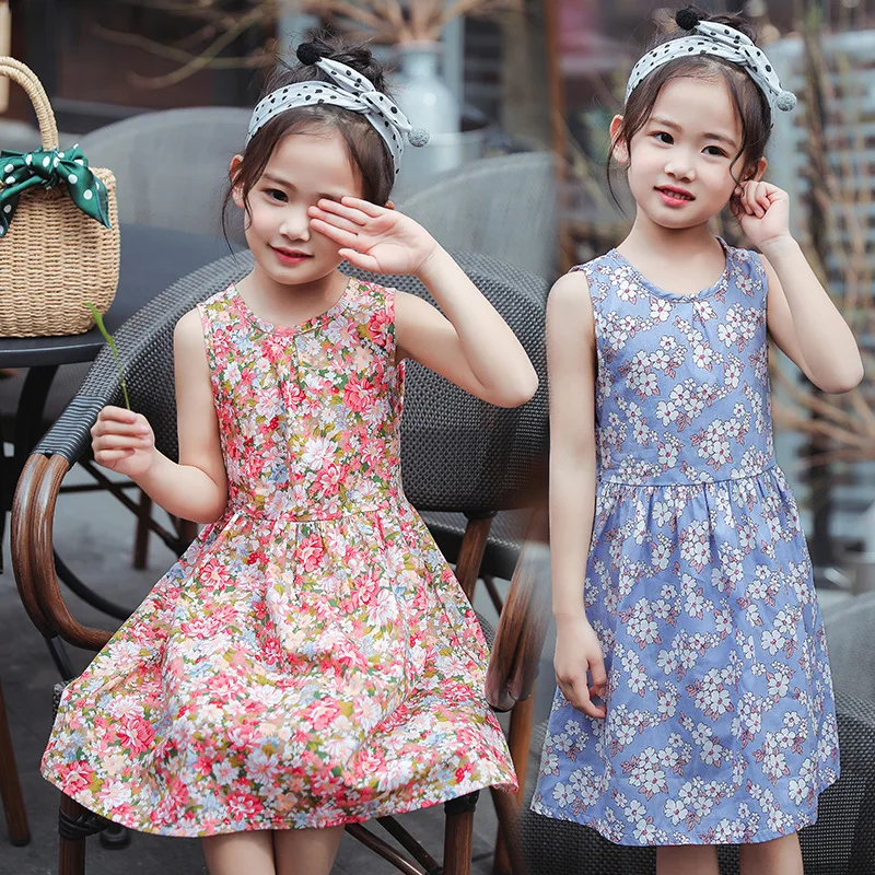 2-10Y Baby Girls Sleeveless Floral Dress Summer New Kids Princess Dress Children Birthday Party Ball Pageant Dresses for Girls
2-10Y Baby Girls Sleeveless Floral Dress Summer New Kids Princess Dress Children Birthday Party Ball Pageant Dresses for Girls