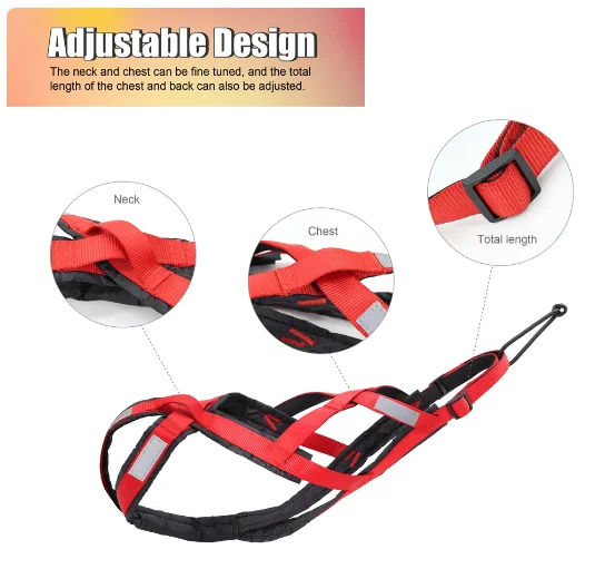 Dog Sleding Harness Pet Weight Pulling Sledd Harness Mushing X Back Harness For Large Dogs Husky Canicross Skijoring Scootering
Dog Sleding Harness Pet Weight Pulling Sledd Harness Mushing X Back Harness For Large Dogs Husky Canicross Skijoring Scootering
