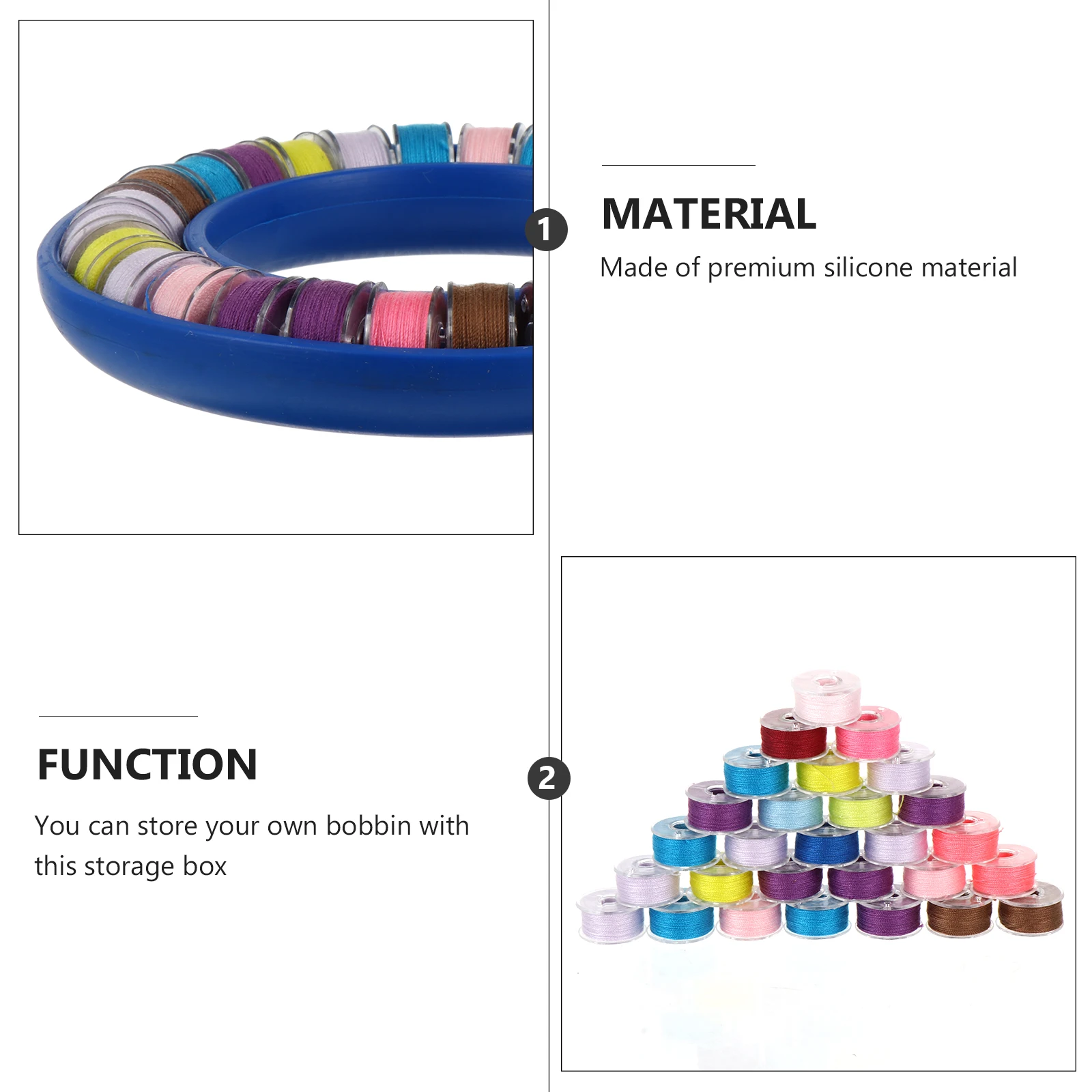28pcs Bobbin Core Storage Box Silicone ganizer Portable Plastic Case for Sewing Thread Holder R om Color Bobbin Container
28pcs Bobbin Core Storage Box Silicone ganizer Portable Plastic Case for Sewing Thread Holder R om Color Bobbin Container