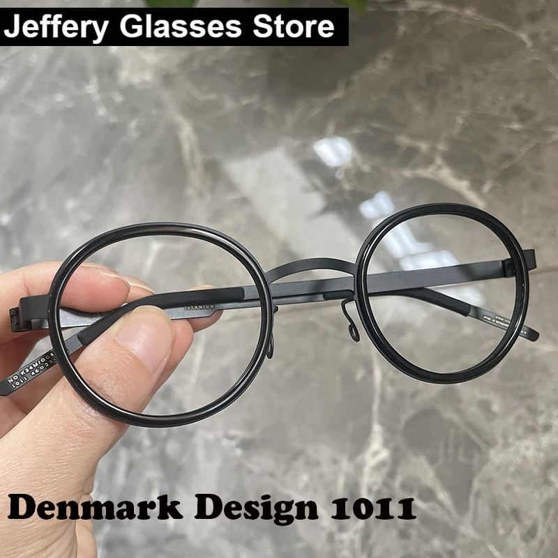 Denmark Design Retro Round Titanium Glasses Frame Men Women 1011 Fashion Ultralight Acetate Ring Eyeglasses Frame Good Quality
Denmark Design Retro Round Titanium Glasses Frame Men Women 1011 Fashion Ultralight Acetate Ring Eyeglasses Frame Good Quality