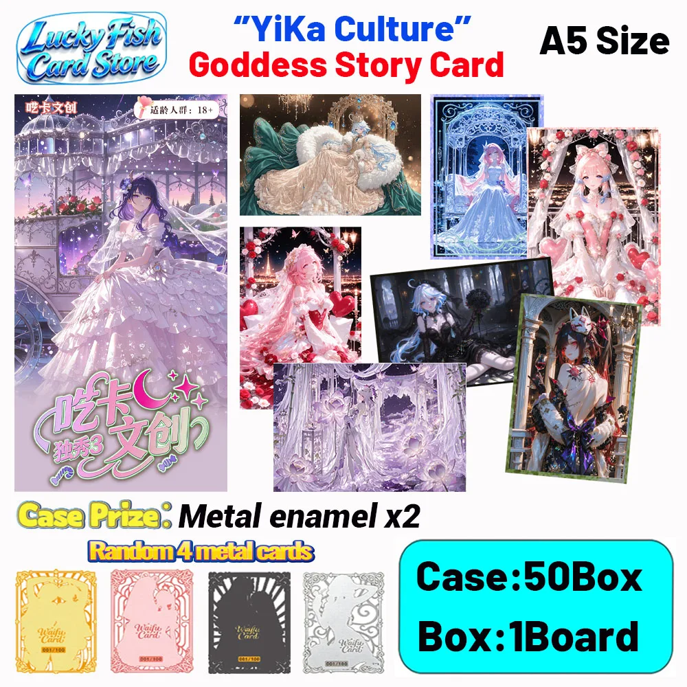 Wholesale 2026 New YiKa Creative Studio Goddess Story Cards Waifu A5 Size Boards Toys Hobby Gift
Wholesale 2026 New YiKa Creative Studio Goddess Story Cards Waifu A5 Size Boards Toys Hobby Gift