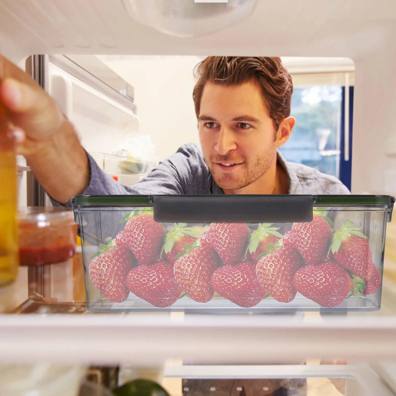 Cake Roll Packaging Box Fresh-keeping Box Food Container Fridge Storage Containers Sealed PET Fruit Vegetable Storage
Cake Roll Packaging Box Fresh-keeping Box Food Container Fridge Storage Containers Sealed PET Fruit Vegetable Storage