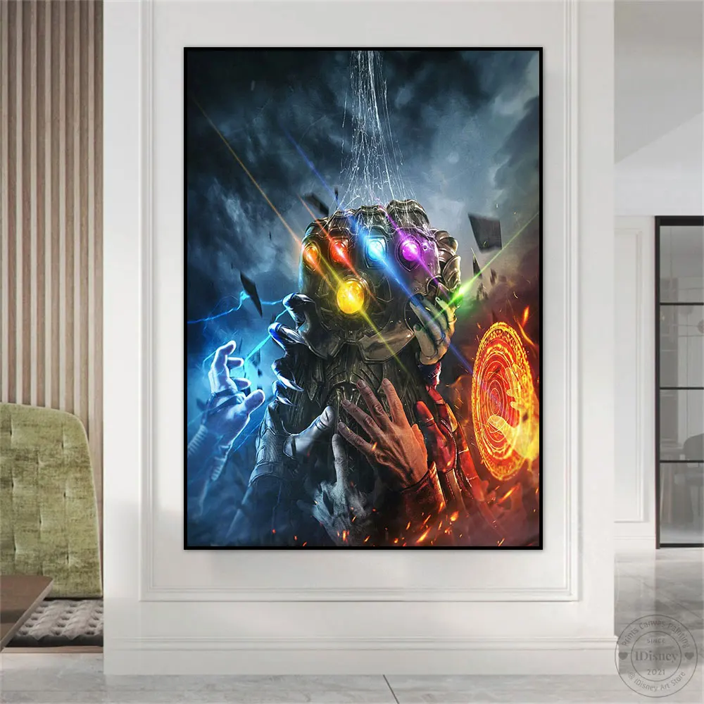 Marvel Thanos Handske Colorful Light Posters Superheros Prints Wall Art Canvas Paintings Gift For Living Room Home Decoration
Marvel Thanos Handske Colorful Light Posters Superheros Prints Wall Art Canvas Paintings Gift For Living Room Home Decoration