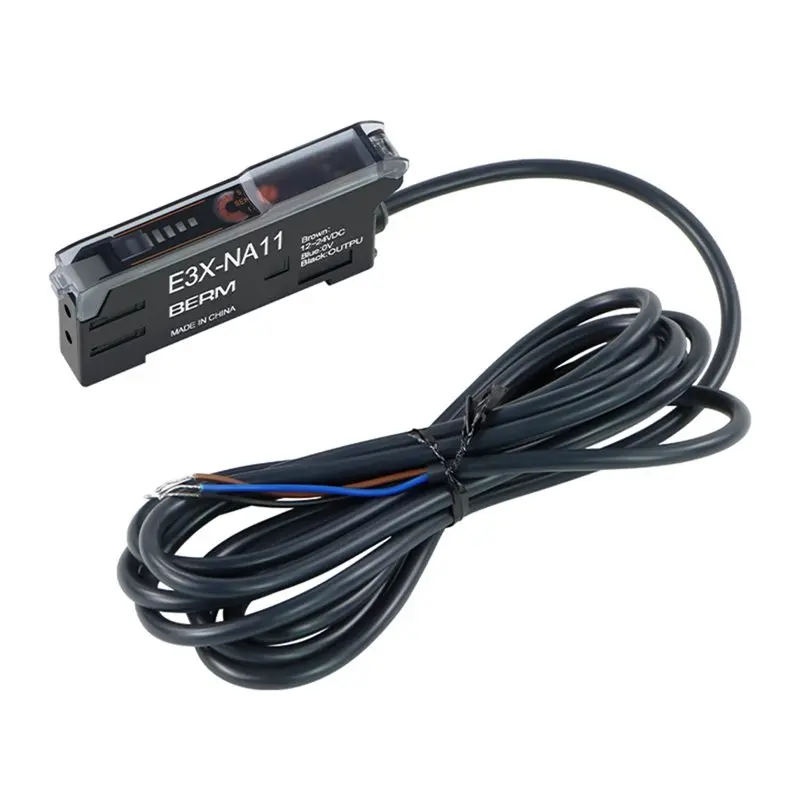 BERM Fiber Optic Amplifier Sensor E3X-NA11 Through- Diffuse Reflection Infrared Photoelectric Switch