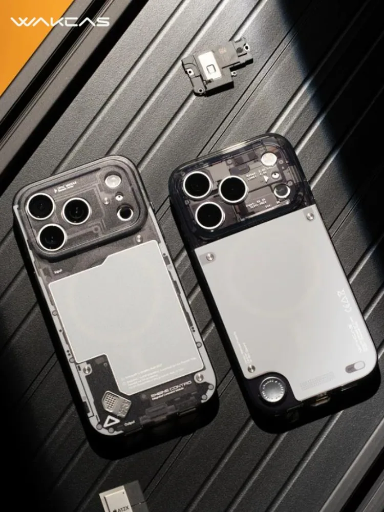 WAKCAS Bright Black Perspective Phone Case iphone 17/16 17pro/16 17pro Max Magnetic Suction Anti-fall Phone Protective Cover
WAKCAS Bright Black Perspective Phone Case iphone 17/16 17pro/16 17pro Max Magnetic Suction Anti-fall Phone Protective Cover