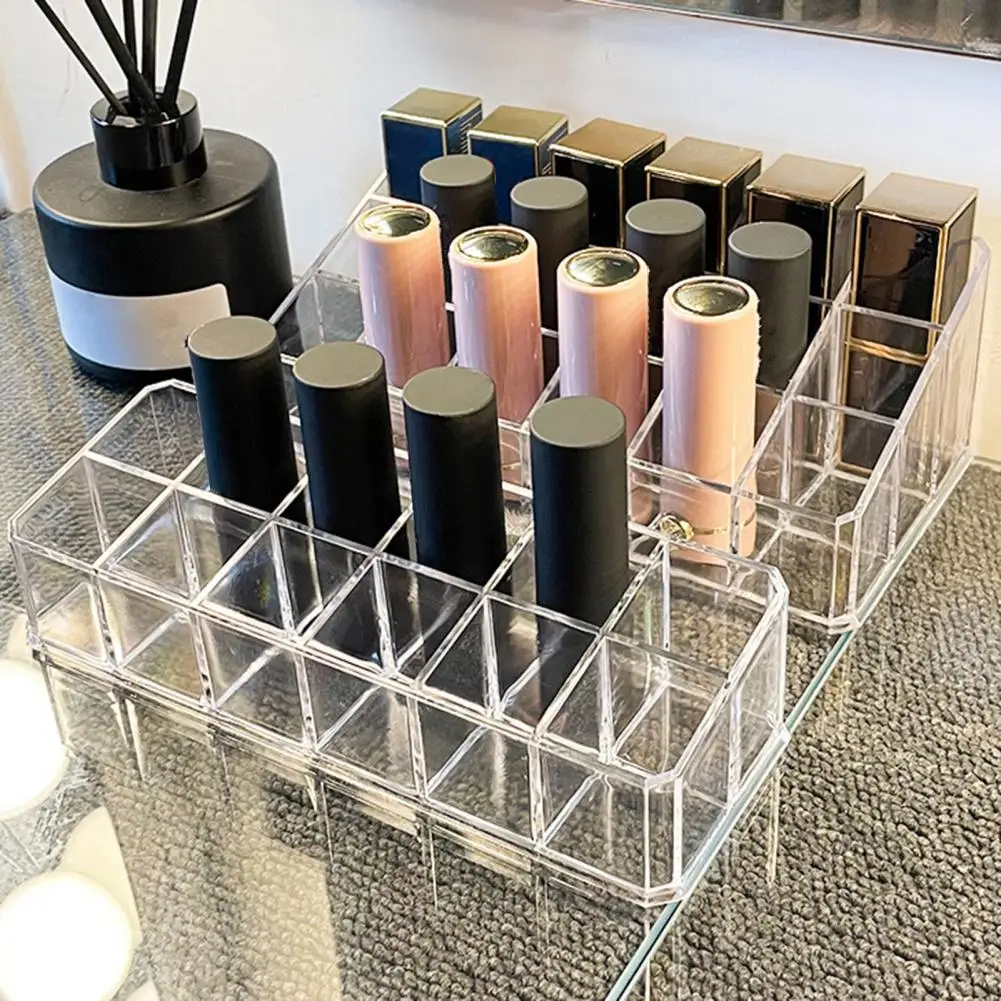 Clear 12/18/36 Grid Lipstick Stand Case Makeup Organizer Storage Box Lipstick Display Holder Cosmetic Jewelry Organizer Box
Clear 12/18/36 Grid Lipstick Stand Case Makeup Organizer Storage Box Lipstick Display Holder Cosmetic Jewelry Organizer Box