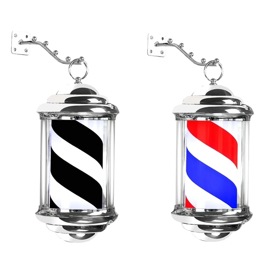 Waterproof Barber Shop Pole Light Rotating Hair Salon Shop Sign Light Stripes With Hanging Bracket LED Light Salon Outdoor Party
Waterproof Barber Shop Pole Light Rotating Hair Salon Shop Sign Light Stripes With Hanging Bracket LED Light Salon Outdoor Party