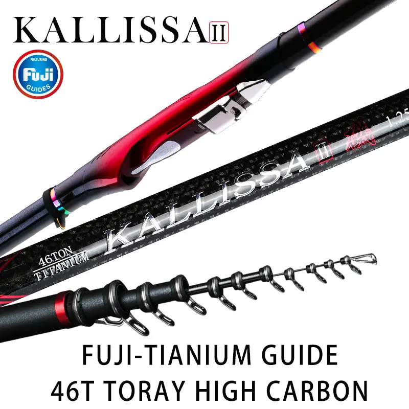 Kyorim Kallissa High Quality 46T Telescopic High Carbon Rock Fishing Rod Japanese FUJI Titanium Guide Power Sea Rod Heavy Action
Kyorim Kallissa High Quality 46T Telescopic High Carbon Rock Fishing Rod Japanese FUJI Titanium Guide Power Sea Rod Heavy Action