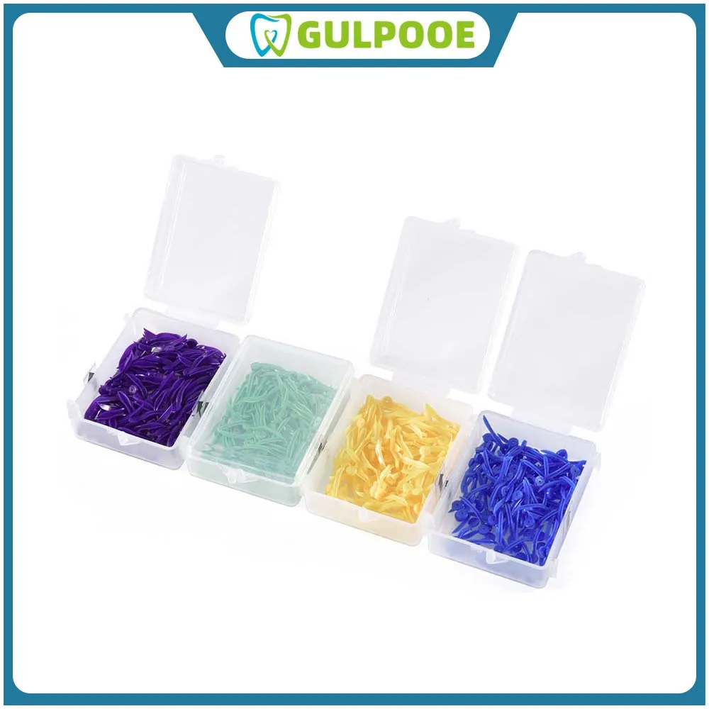 GULPOOE 100Pcs/Box Disposable Dental Wedges 4 Sizes Dentist Materials Dentistry Insturment Teeth Wedge With End Circular Hole
GULPOOE 100Pcs/Box Disposable Dental Wedges 4 Sizes Dentist Materials Dentistry Insturment Teeth Wedge With End Circular Hole