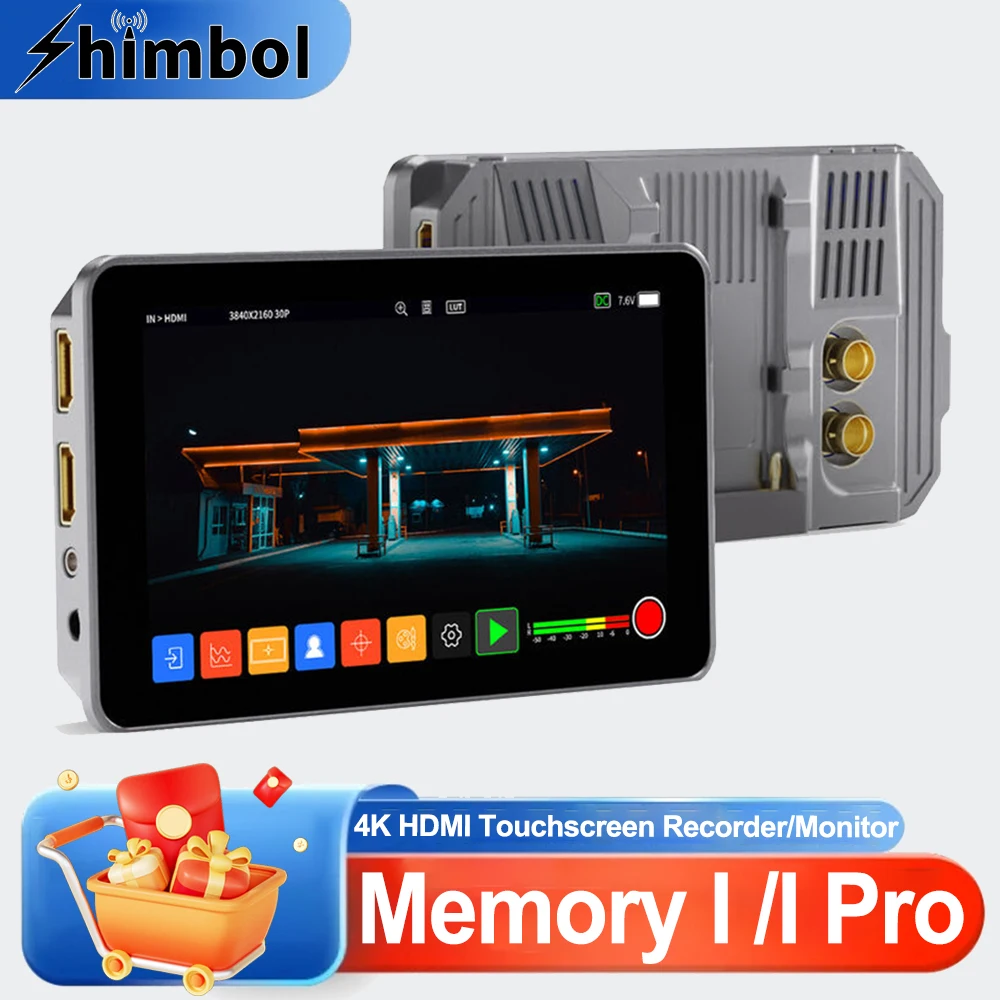 Видеорегистратор/монитор Shimbol Memory I Pro 5.5" с 3D LUT, HDMI и 3G-SDI, сенсорный экран, для просмотра при дневном свете, 2000 нит, для видеозаписи
Видеорегистратор/монитор Shimbol Memory I Pro 5.5" с 3D LUT, HDMI и 3G-SDI, сенсорный экран, для просмотра при дневном свете, 2000 нит, для видеозаписи