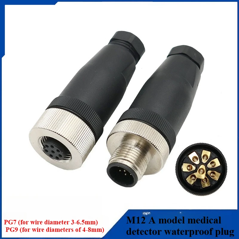 M12 A-Coded Medical Monitor Waterproof Connector Metal PG7/PG9 Solder Aviation Plug
M12 A-Coded Medical Monitor Waterproof Connector Metal PG7/PG9 Solder Aviation Plug