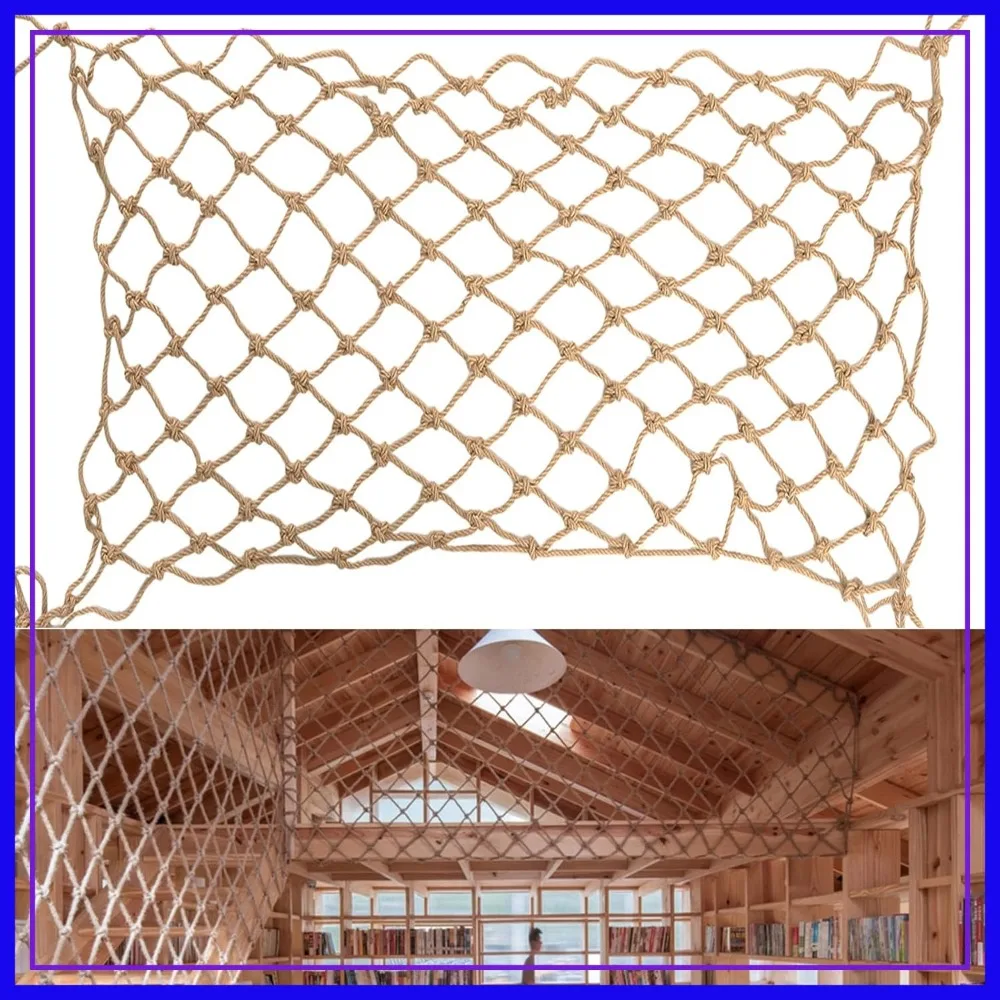 Heavy Duty Hemp Rope Net 6x12ft for Climbing, Safety, Balcony, Garden, Playground Protection, Indoor & Outdoor Decor
Heavy Duty Hemp Rope Net 6x12ft for Climbing, Safety, Balcony, Garden, Playground Protection, Indoor & Outdoor Decor