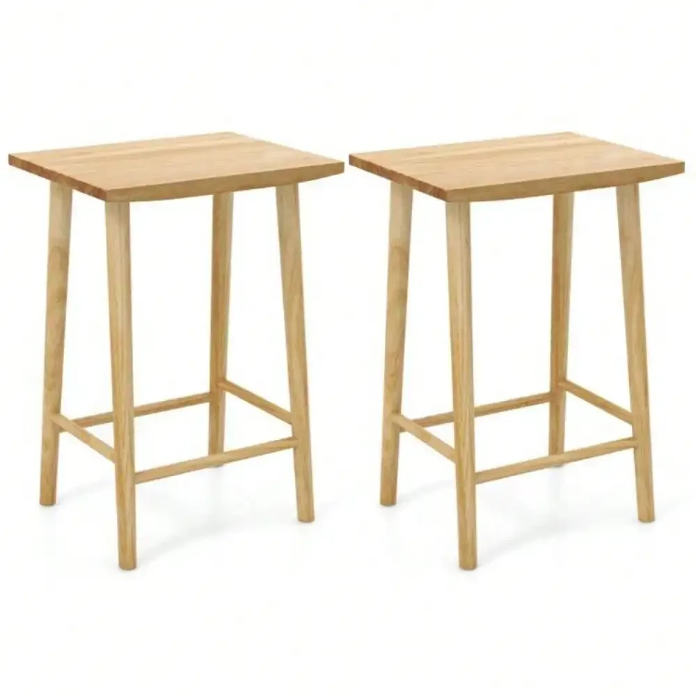 25.5" Set of 2 Counter Height Bar Stool kitchen stool w/Solid Rubber Wood Frame
25.5" Set of 2 Counter Height Bar Stool kitchen stool w/Solid Rubber Wood Frame