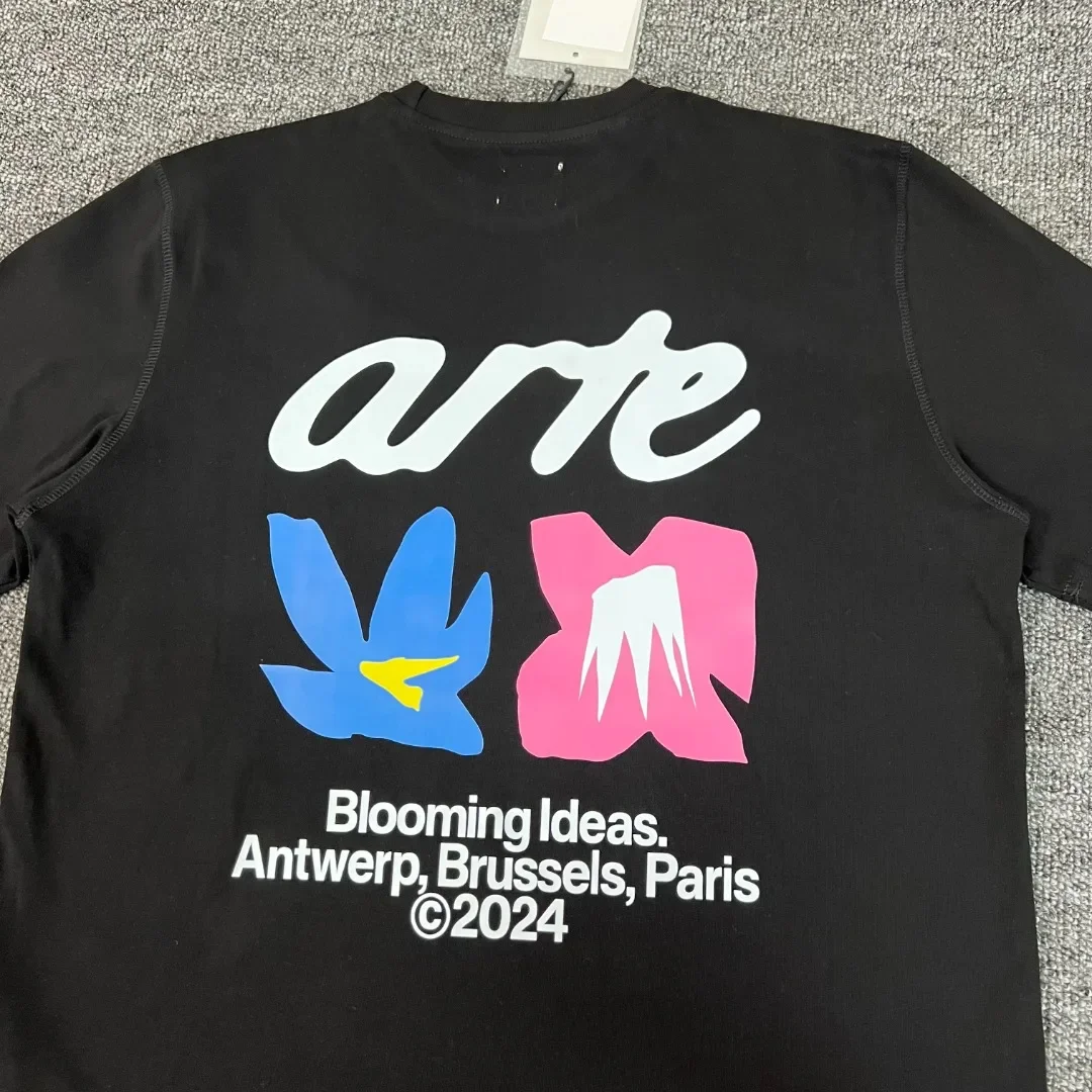 Arte Black T Shirts Men Women 1:1 High Quality Leaf Print Casual Pure Cotton T-shirt Top Tees
Arte Black T Shirts Men Women 1:1 High Quality Leaf Print Casual Pure Cotton T-shirt Top Tees