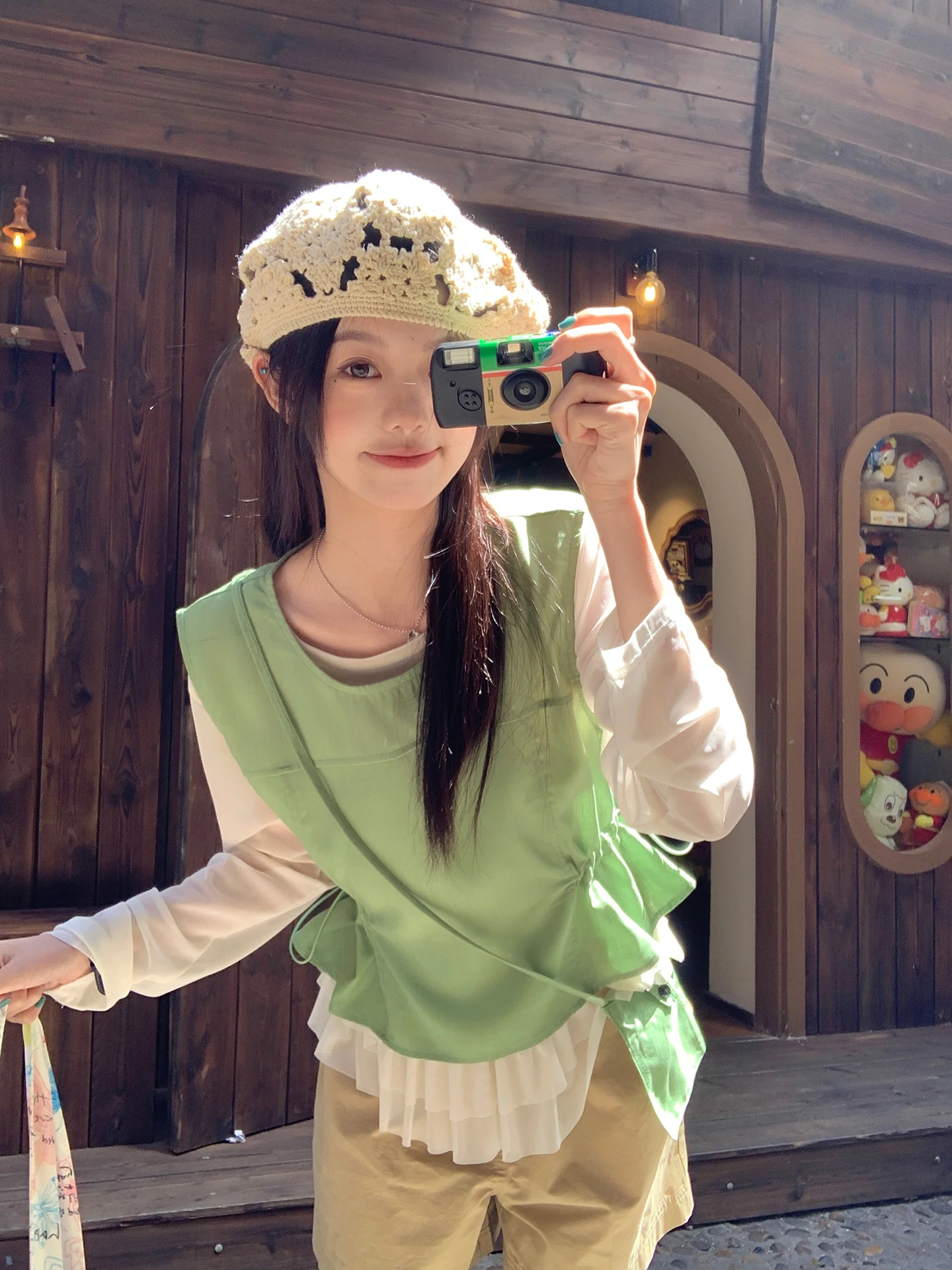 Женская рубашка без рукавов с круглым вырезом и завязками Cheese Rabbit, летний облегающий топ в корейском стиле, свободный крой, повседневная одежда для создания ощущения прохлады
Женская рубашка без рукавов с круглым вырезом и завязками Cheese Rabbit, летний облегающий топ в корейском стиле, свободный крой, повседневная одежда для создания ощущения прохлады