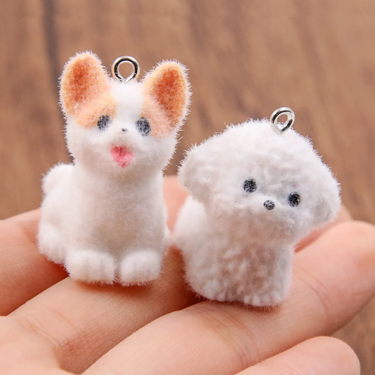 4Pcs Resin Flocked Cartoon Corgi Teddy Dog Series DIY Handmade Accessories Pendants Charms Fashion Commuting
4Pcs Resin Flocked Cartoon Corgi Teddy Dog Series DIY Handmade Accessories Pendants Charms Fashion Commuting