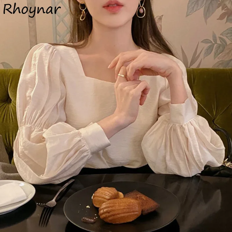 Blouses Women Spring New Korean Sweet Vintage Square Collar Lantern Sleeve Ladies Clothing Aesthetic Harajuku All-match Elegant
Blouses Women Spring New Korean Sweet Vintage Square Collar Lantern Sleeve Ladies Clothing Aesthetic Harajuku All-match Elegant