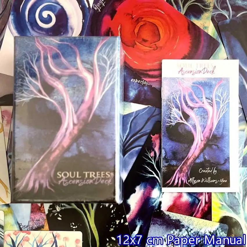 12x7cm Soul Trees Ascension Deck Tarot Cards with Paper Manual Guide Book Card Box with Flip-up Lid
12x7cm Soul Trees Ascension Deck Tarot Cards with Paper Manual Guide Book Card Box with Flip-up Lid