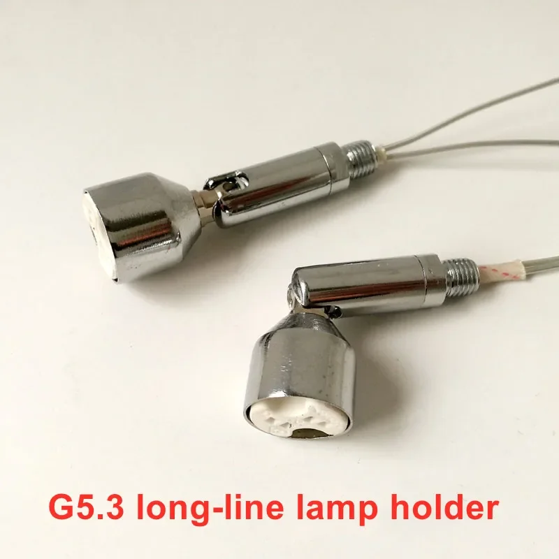 2pcs/lot G5.3 Long Line Lamp Holder G4 MR11 MR16 Ceramic LED Lamp Cap Glass Display Cabinet Wardrobe Lighting Fittings
2pcs/lot G5.3 Long Line Lamp Holder G4 MR11 MR16 Ceramic LED Lamp Cap Glass Display Cabinet Wardrobe Lighting Fittings