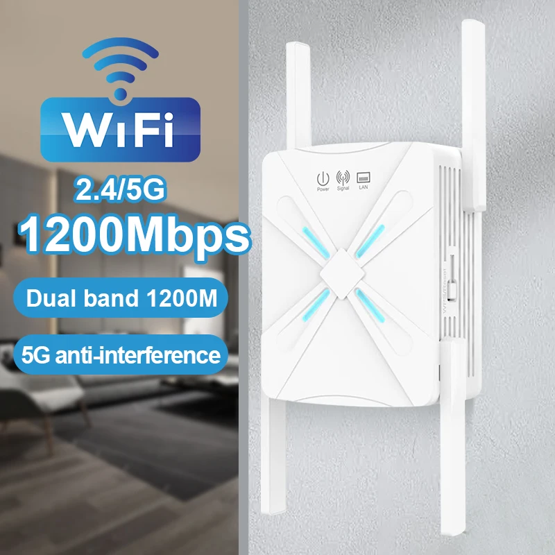 1200 Мбит/с беспроводной повторитель Wi-Fi усилитель сигнала Wi-Fi двухдиапазонный 2,4G 5G Wi-Fi удлинитель сетевой усилитель сигнала дальнего действия для дома
1200 Мбит/с беспроводной повторитель Wi-Fi усилитель сигнала Wi-Fi двухдиапазонный 2,4G 5G Wi-Fi удлинитель сетевой усилитель сигнала дальнего действия для дома