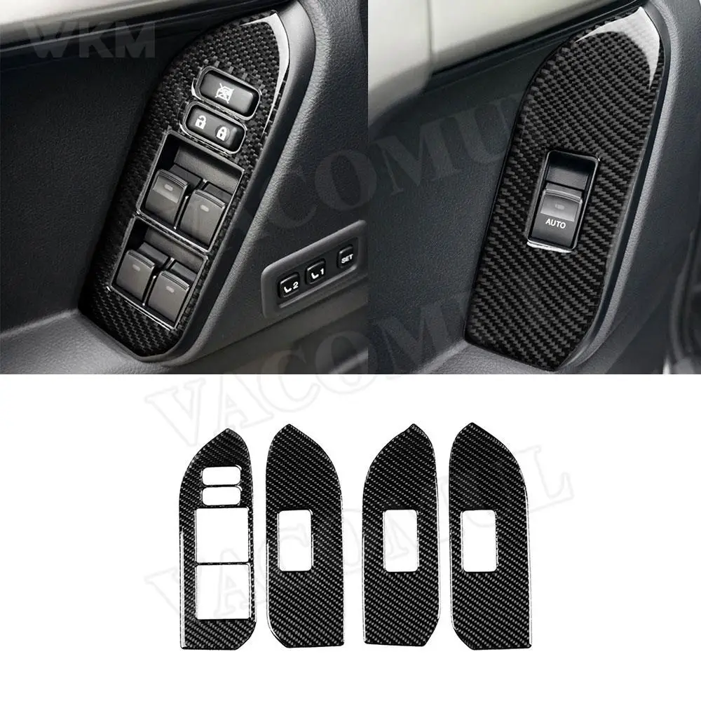 Carbon Fiber Car Door Window Lifter Switch Buttons Trim Frame Cover Decal Stickers For Toyota Land Cruiser Prado 2010-2018
Carbon Fiber Car Door Window Lifter Switch Buttons Trim Frame Cover Decal Stickers For Toyota Land Cruiser Prado 2010-2018