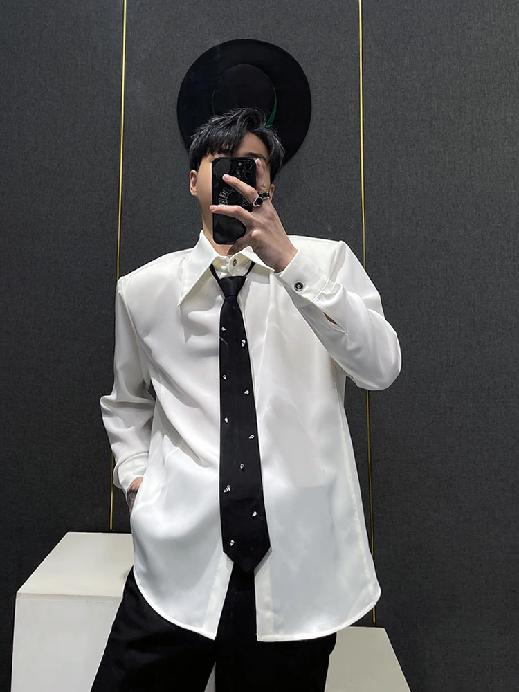 White Diamond Trimmed Long Sve Men's irt Spring 2024 Trendy Clubwear Versatile Casual Faion Korean Sle Spring irt
White Diamond Trimmed Long Sve Men's irt Spring 2024 Trendy Clubwear Versatile Casual Faion Korean Sle Spring irt