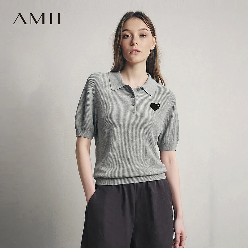 Amii Women's Knit Top 2026 Summer New Polo Neck Half Placket Loose Fit Sweater Versatile Casual Pullover Top For Women 12642073
Amii Women's Knit Top 2026 Summer New Polo Neck Half Placket Loose Fit Sweater Versatile Casual Pullover Top For Women 12642073