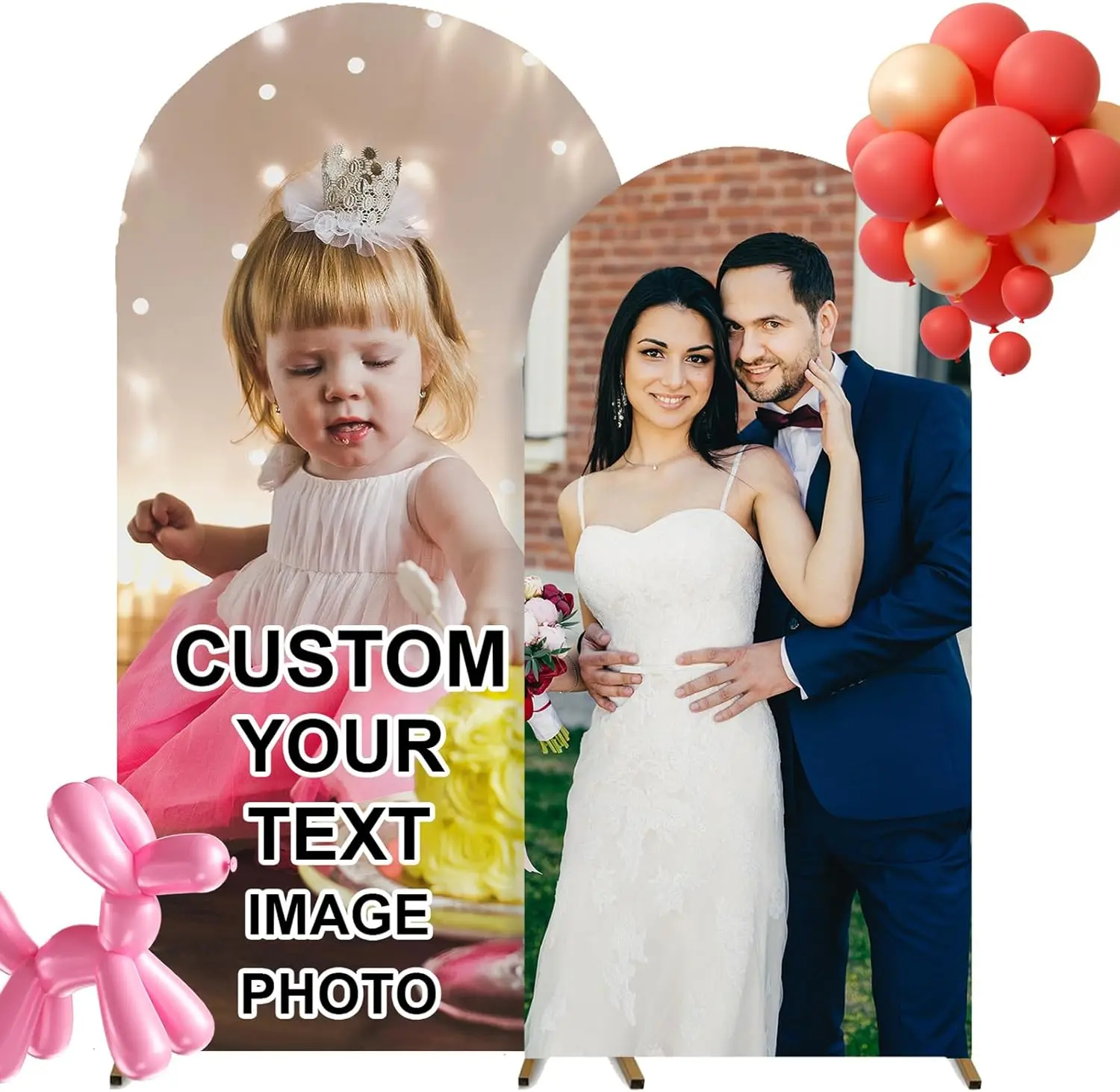 Custom Arch Cover Wedding Birthday Personalized Photo Arch Cloth Customized Arch Backdrop Cover for Party Wedding
Custom Arch Cover Wedding Birthday Personalized Photo Arch Cloth Customized Arch Backdrop Cover for Party Wedding