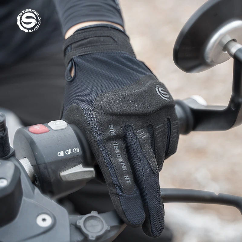 Star Field Knight Black Motorcycle Gloves Summer Mesh Breathable Non-slip Cushioning Joint Protection Touch Screen Riding Gears
Star Field Knight Black Motorcycle Gloves Summer Mesh Breathable Non-slip Cushioning Joint Protection Touch Screen Riding Gears