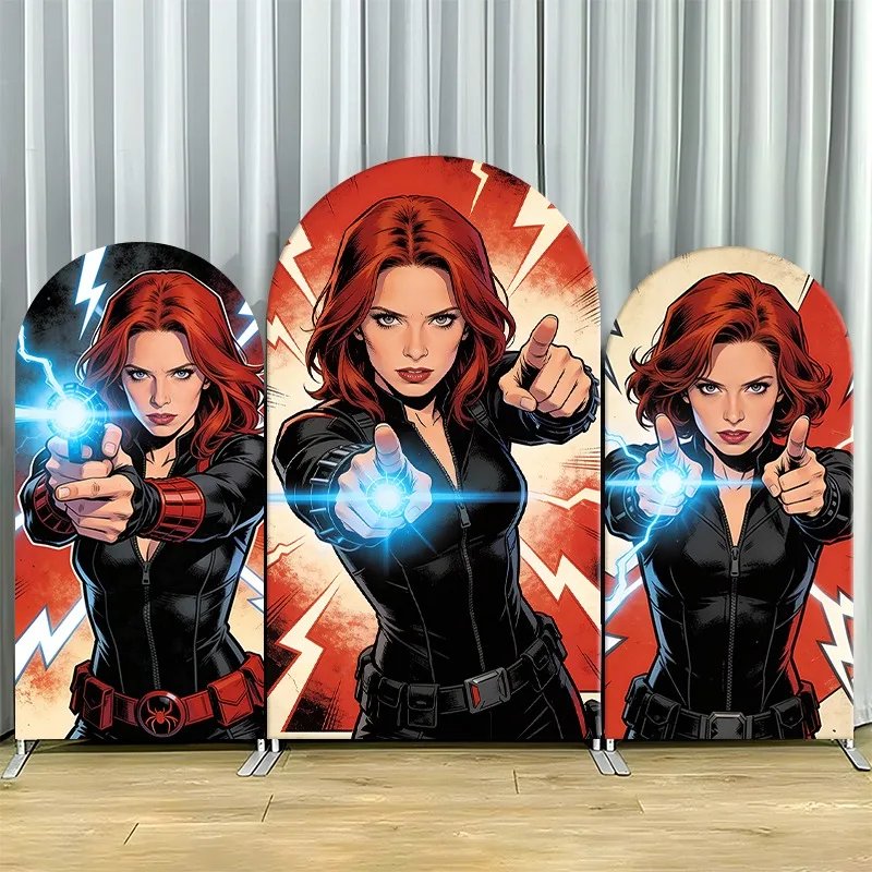 Arch Backdrop Cover Single Side Black Widow Comic Red Lightning Effects Party Decoration Photo Booth Background Props Room Decor
Arch Backdrop Cover Single Side Black Widow Comic Red Lightning Effects Party Decoration Photo Booth Background Props Room Decor