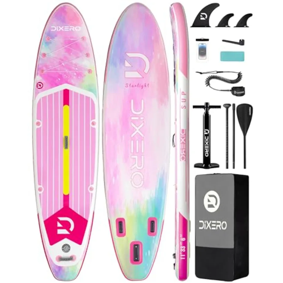 Inflatable Stand Up Paddle Board 11'33 with SUP Accessories for Adults Youth of All Skill Levels Blue Lightweight Durable Mater
Inflatable Stand Up Paddle Board 11'33 with SUP Accessories for Adults Youth of All Skill Levels Blue Lightweight Durable Mater