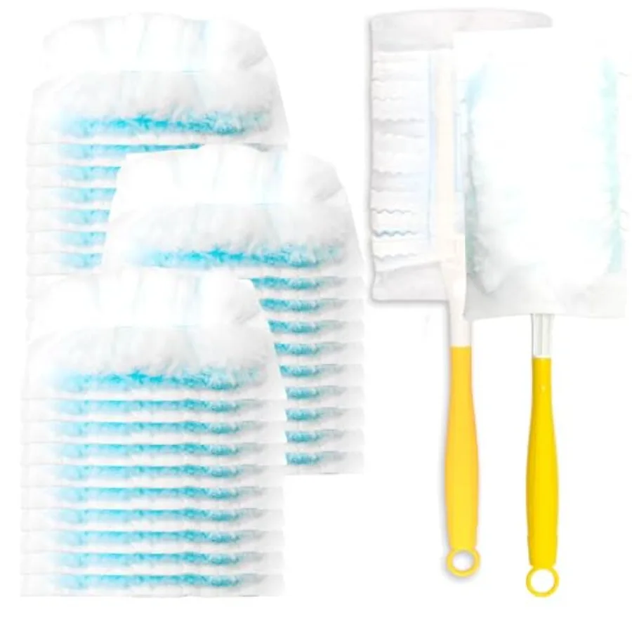 30 Count Electrostatic Duster Refills, 180°Multi-Surface Dusting Compatible with Duster Microfibre Feather Dusters Replacement
30 Count Electrostatic Duster Refills, 180°Multi-Surface Dusting Compatible with Duster Microfibre Feather Dusters Replacement