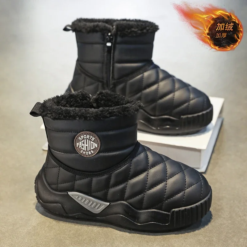 New Children's Snow Boots Winter Plush Warm Zipper Fashion Ankle Boots for Boys Girls Cotton Kid's Non-slip Soft Casual Shoes
New Children's Snow Boots Winter Plush Warm Zipper Fashion Ankle Boots for Boys Girls Cotton Kid's Non-slip Soft Casual Shoes