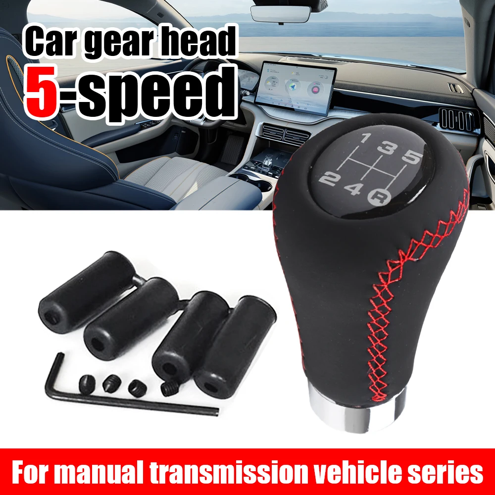 Universal 5Speed Car Gear Shift Knob Gear Stick Manual Shifter Lever Black Red Line Stitche PU Leather Gear Shift Knob
Universal 5Speed Car Gear Shift Knob Gear Stick Manual Shifter Lever Black Red Line Stitche PU Leather Gear Shift Knob