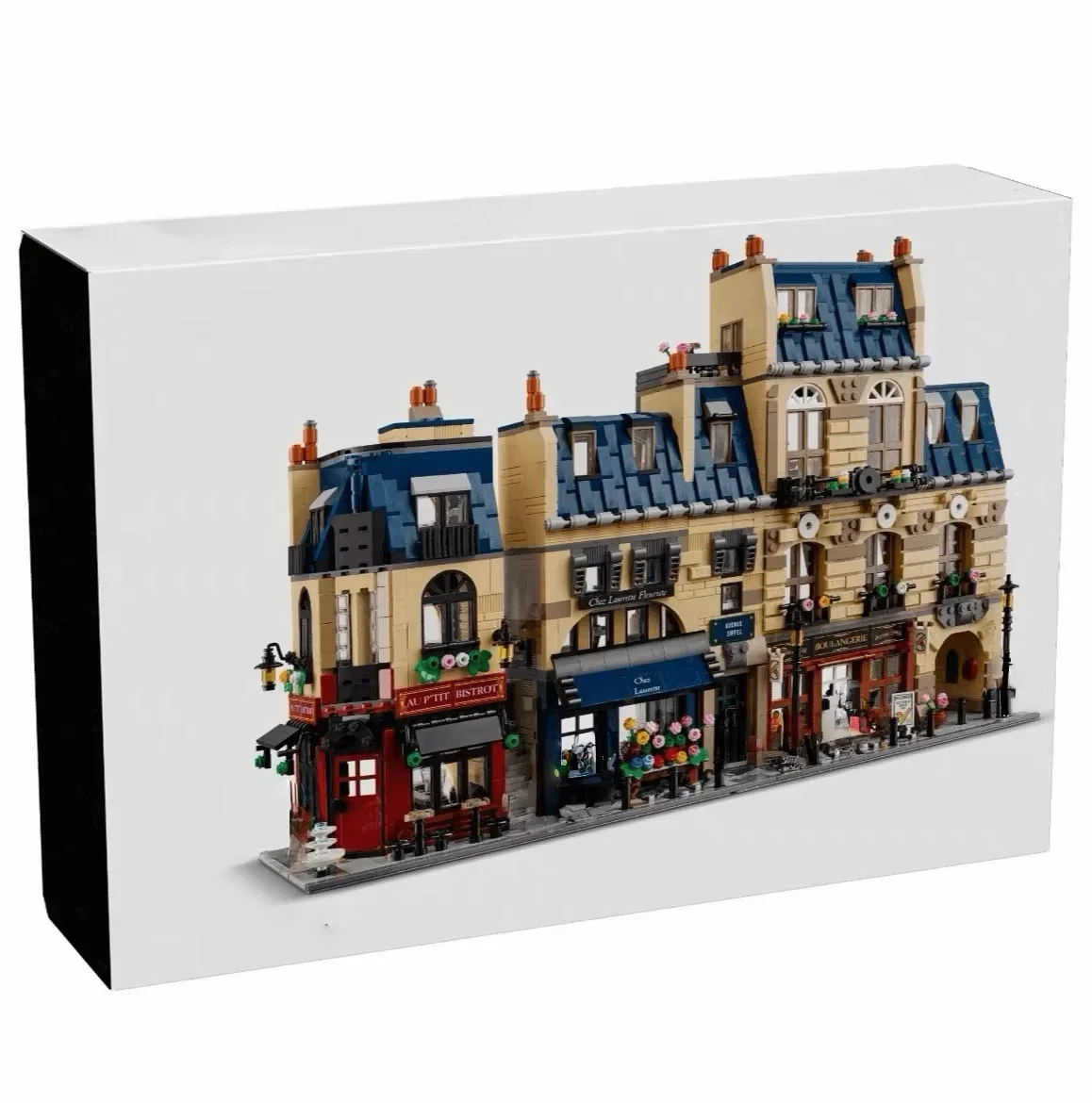 Parisian Street MOC Custom Modular Building Street View Model Building Block Compatible 910032 Christmas Bricks Toys Gifts
Parisian Street MOC Custom Modular Building Street View Model Building Block Compatible 910032 Christmas Bricks Toys Gifts