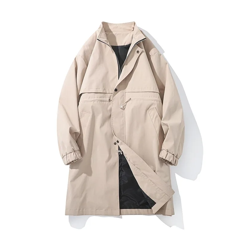 2025 New Men's Stand - Collar Mid - length Trench Coat for Spring Autumn and Winter Youthful Stylish Versatile Outerwear
2025 New Men's Stand - Collar Mid - length Trench Coat for Spring Autumn and Winter Youthful Stylish Versatile Outerwear