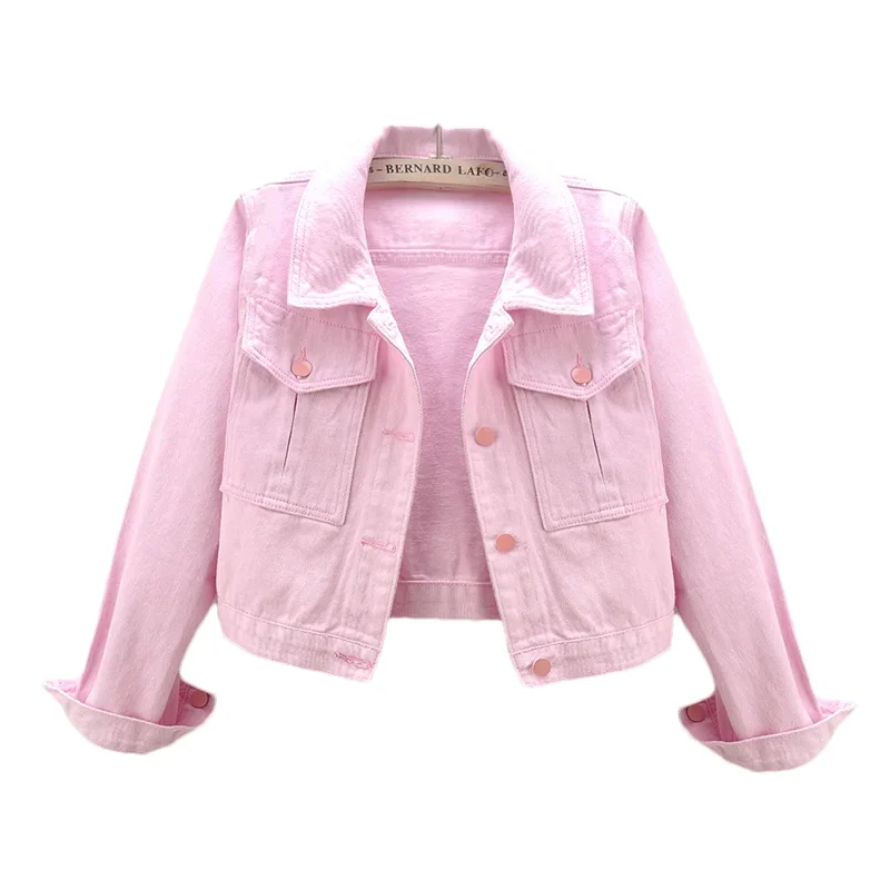 Розовая джинсовая куртка, женская ковбойская верхняя одежда Chaquetas Mujer, весенне-осенняя модная тонкая короткая джинсовая куртка с большими карманами, женское пальто
Розовая джинсовая куртка, женская ковбойская верхняя одежда Chaquetas Mujer, весенне-осенняя модная тонкая короткая джинсовая куртка с большими карманами, женское пальто