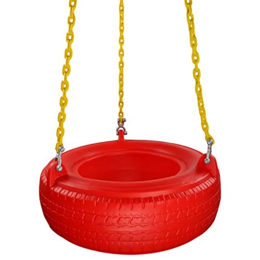 Plastic Tire Swing with Coated Chain and SSS Logo Sticker Playground Tire Swing Red/Yellow
Plastic Tire Swing with Coated Chain and SSS Logo Sticker Playground Tire Swing Red/Yellow