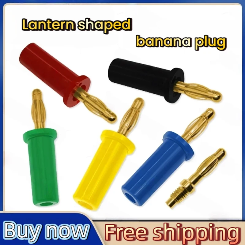 20/100/200pcs Pure Copper Gold-Plated 4mm Lantern-Type Banana Plug for High Current Sound Box Speaker Wire
20/100/200pcs Pure Copper Gold-Plated 4mm Lantern-Type Banana Plug for High Current Sound Box Speaker Wire