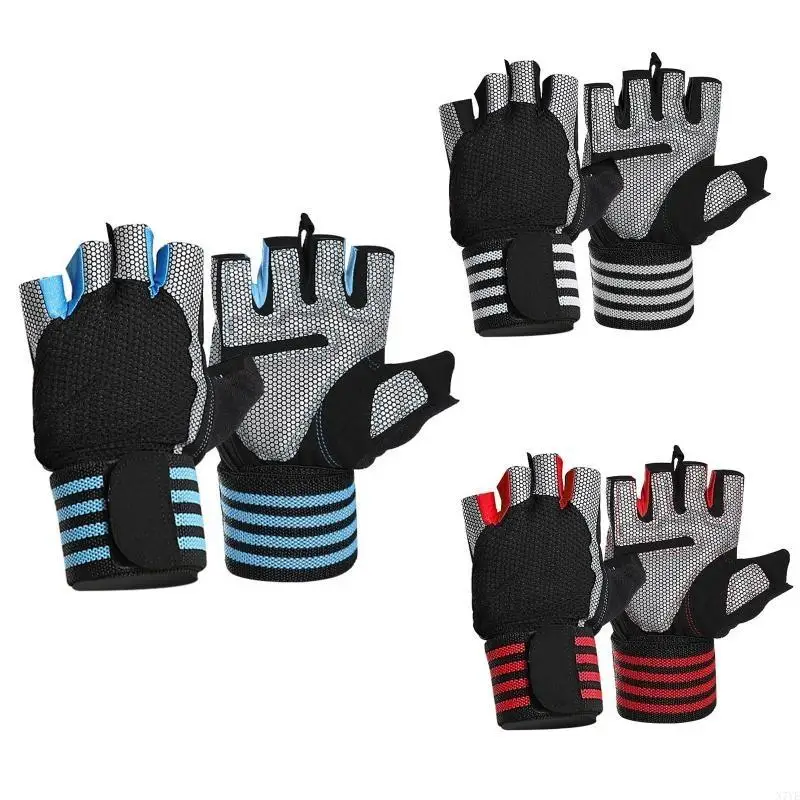 N7YE Women Men 1 Pair Training Gloves Non-slip Cycling Gloves Pull Up Weight Lifting Half Finger Gloves with Wrist Support
N7YE Women Men 1 Pair Training Gloves Non-slip Cycling Gloves Pull Up Weight Lifting Half Finger Gloves with Wrist Support