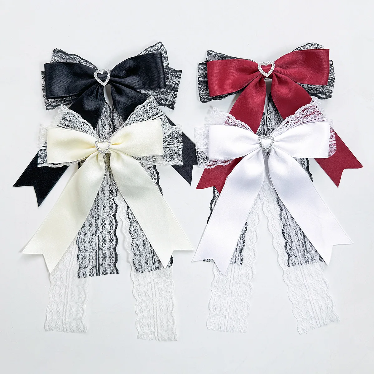 20 Pcs/Lot, Lolita Style Lace Ribbon Bow Hair Clips For Women Girls Y2K Long Tassel Hairpins Barrettes
20 Pcs/Lot, Lolita Style Lace Ribbon Bow Hair Clips For Women Girls Y2K Long Tassel Hairpins Barrettes