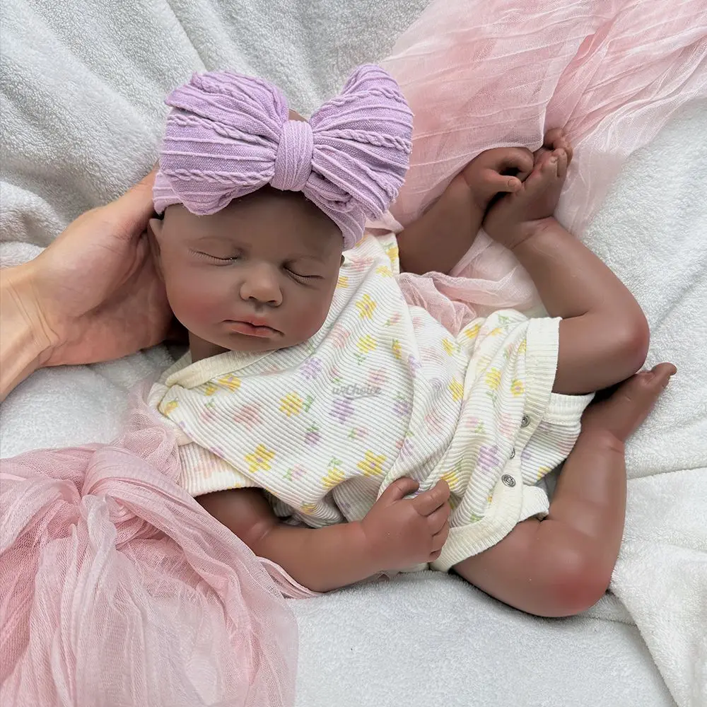 Dark Skin Loulou 20Inch Silicone Reborn Baby Boy/Girl Full Body Soft Collectible Doll with Washable Body for Dementia
Dark Skin Loulou 20Inch Silicone Reborn Baby Boy/Girl Full Body Soft Collectible Doll with Washable Body for Dementia