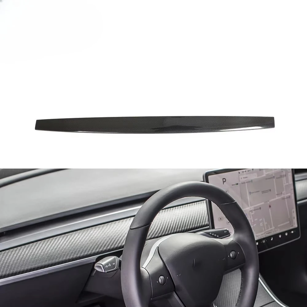 Prepreg Dry Carbon Fiber Car Interior Dashboard Decoration Trims for Model 3 2021-2024
Prepreg Dry Carbon Fiber Car Interior Dashboard Decoration Trims for Model 3 2021-2024