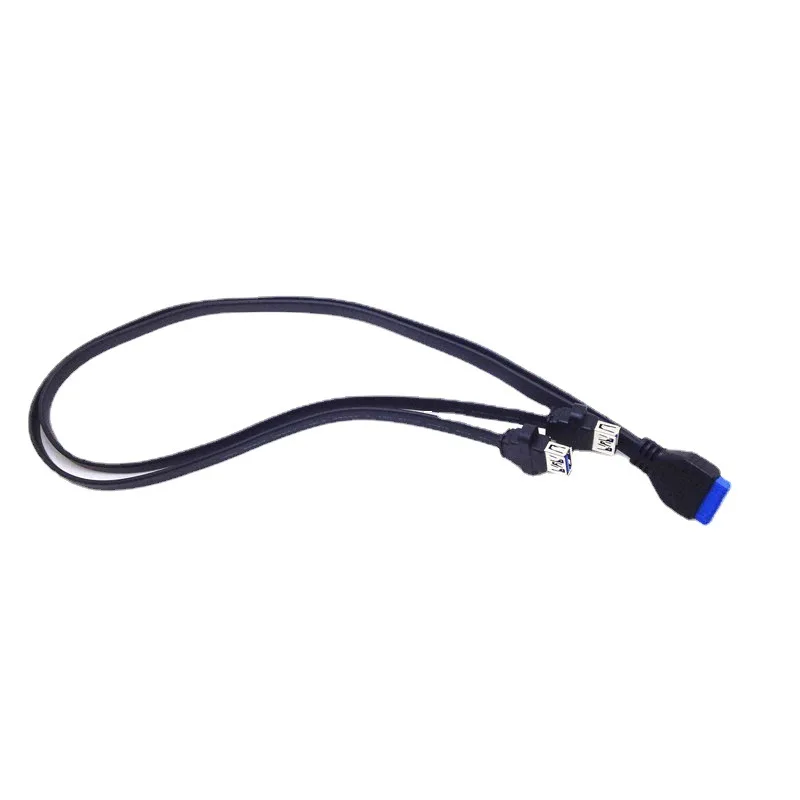 Dual 2 Port USB 3.0 Front Panel Extension Cable A Type Female to 20 Pin Box Header Female Slot Adapter Cable
Dual 2 Port USB 3.0 Front Panel Extension Cable A Type Female to 20 Pin Box Header Female Slot Adapter Cable