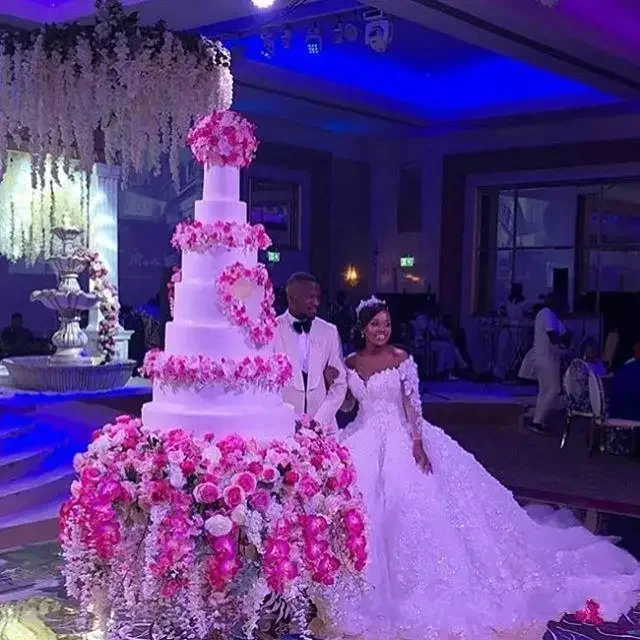 Потрясающие свадебные платья больших размеров на заказ, цветы ручной работы, 3D кружевная аппликация, свадебные платья из бисера, Дубай, африканский кристалл, тюль W
Потрясающие свадебные платья больших размеров на заказ, цветы ручной работы, 3D кружевная аппликация, свадебные платья из бисера, Дубай, африканский кристалл, тюль W