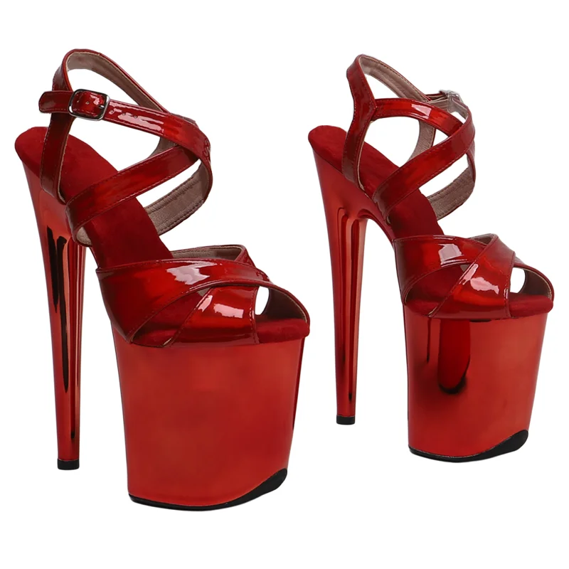 Leecabe 8Inch/20cm holographic Upper fashion Electroplating Platform High Heels Sandals stripper heel Pole Dance shoes
Leecabe 8Inch/20cm holographic Upper fashion Electroplating Platform High Heels Sandals stripper heel Pole Dance shoes