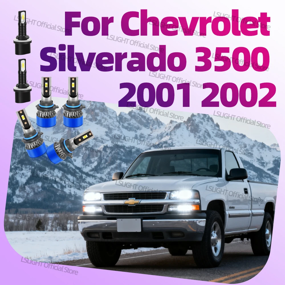2/6x для 2001 2002 Chevrolet Silverado 3500 фары дальнего и ближнего света 20000LM CSP 3570 12 В 6000 К противотуманные фары 
2/6x для 2001 2002 Chevrolet Silverado 3500 фары дальнего и ближнего света 20000LM CSP 3570 12 В 6000 К противотуманные фары