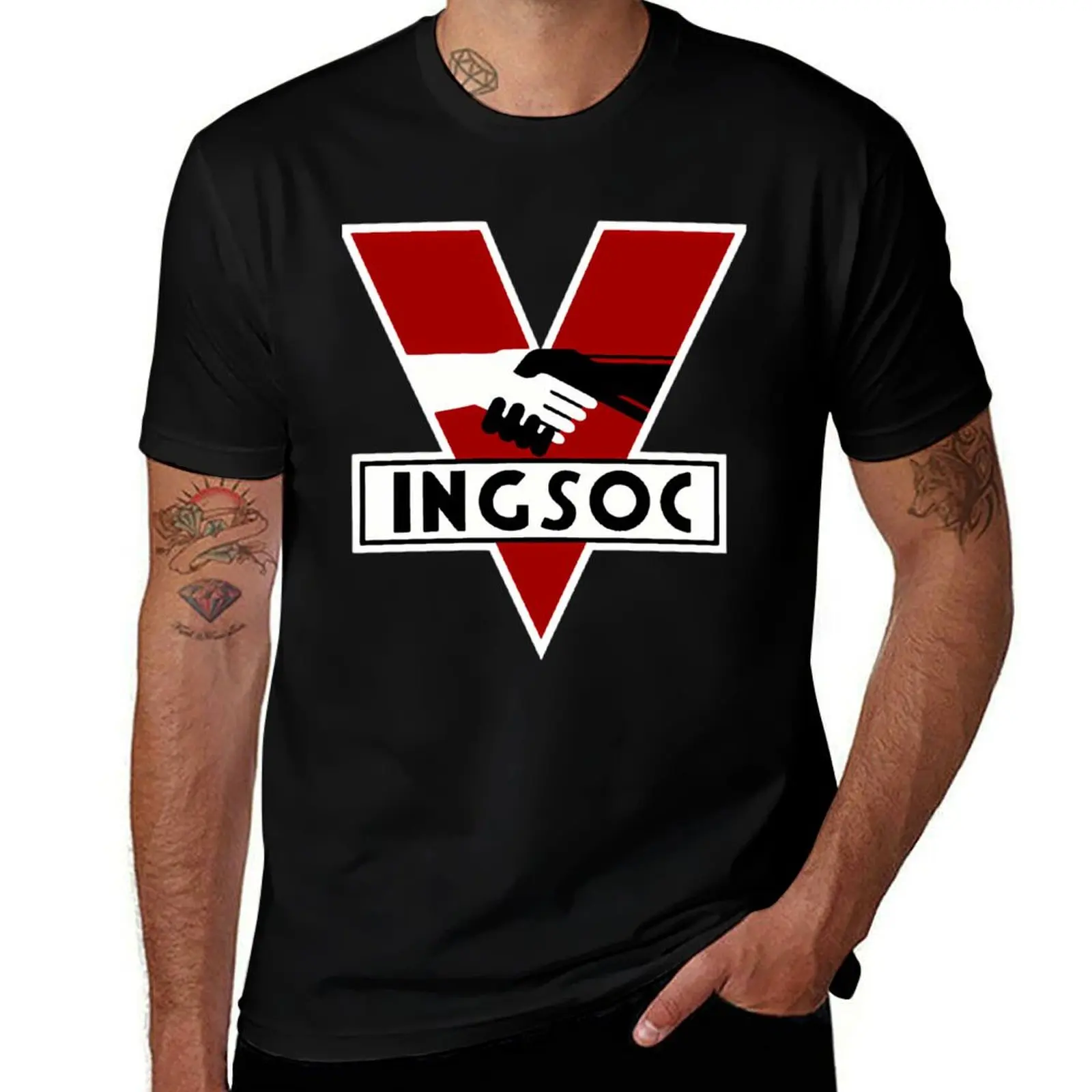 1984 Ingsoc Logo T-Shirt essential t shirt vintage graphic tee valentines clothes T-shirts for men cotton
1984 Ingsoc Logo T-Shirt essential t shirt vintage graphic tee valentines clothes T-shirts for men cotton